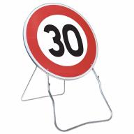 Panneau temp BK14 650 Cl.2 "Limite de vitesse 30Km/h" + PL