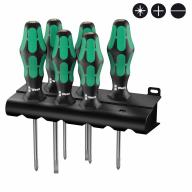 Jeu de 6 tournevis - 2 plats, 2 Phillips et 2 Pozidriv