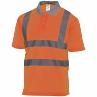 Polo haute visibilité MC orange Evolution T.XXL