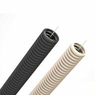 Gaine TINB noire anti-UV + fil tire-aiguille - Ø25mm lg 100m