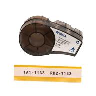 Étiquettes auto-protégées BRADY BMP21 B-427 - 38,1mm x 4,30m Noir sur blanc transparent - Lot de 10