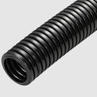 Gaine annelée noire PA6 - 11,4-15,5mm - longueur 210mm