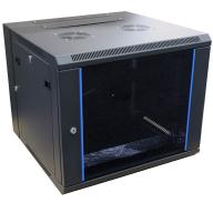 UPTEC - Coffret mural pivotant 19" 9U 600mm - 3 parties