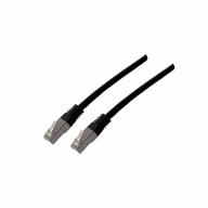 Cordon RJ45 CAT6A SSTP AWG26 PE extérieur noir Lg 50m