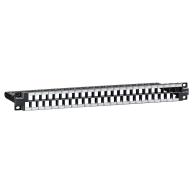 LEVITON - MMCPNLX48SIJ1U2 - Panneau brassage 48P 1U noir - Infrastructure 19 pouces professionnelle