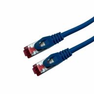 Cordon RJ45 CAT6A SSTP LSZH Bleu Snagless avec fiche de test Lg 1,5m