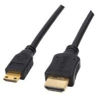 Cordon HDMI type A vers Mini HDMI type C connecteurs OR - M/M - 1m
