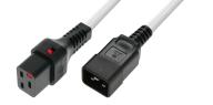 IEC Lock - Rallonge secteur C19/C20 - 2m Blanc