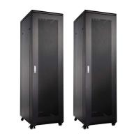 UPTEC - Baie 19" 22U 600x600 (800kg) portes AV & AR perforées - Infrastructure 19 pouces professionnelle