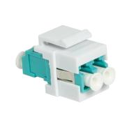 Traversée LC duplex multimode compatible panneau Keystone