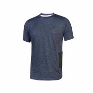 Tee-shirt à poche coton 145g/m² MC bleu marine U-POWER T.S