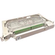 Tiroir 19" pivotant d’épissurage 1U 96 FO LC/APC G.657A2 – Ouverture droite