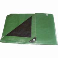 Bache Ultra pro Polyéthylène vert/noir 8x5 oeillets métal