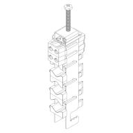 Pince de fixation OX B/3x22+SAT 2x6/2 FIMO pour réseau aérien – lot de 50