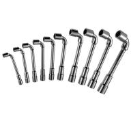 Jeu de 10 clés à pipe débouchées 6 x 12 pans - Ø8 à 19mm