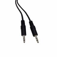 Cordon audio stéréo Jack 3,5 M/M blindé Lg 2,5m