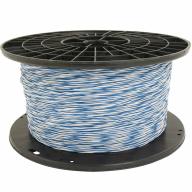Fil de jarretière 5/10 blanc/bleu - 2 conducteurs longueur 1000m