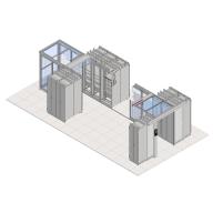 Confinement autoportant pour racks serveur et colocation - RACKEON
