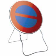 Panneau temp BK6a1 650 Cl.2 "Interdiction de stationner" + PL