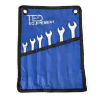 Jeu de 6 clefs mixtes à cliquet TED