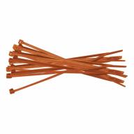 Collier de serrage orange en nylon- 142x3,2mm - Quantité 100
