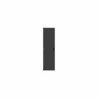 Porte plate pleine gauche CDR, 600mm, 47U, noir, H+S (85029101)