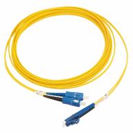 Cordon optique DX LC/UPC-SC/UPC G.657A2 Ø2,0mm Jaune Lg 5,0m