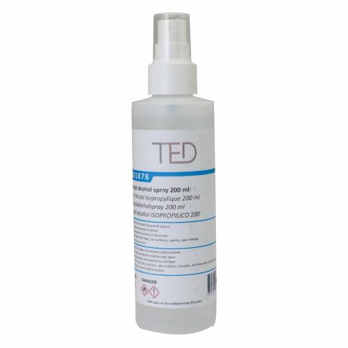 Spray d'alcool isopropylique - Préparation du câble