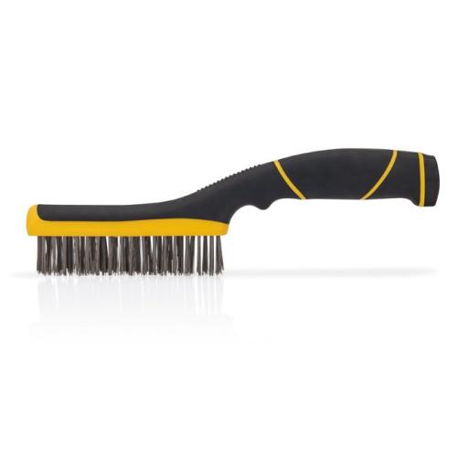 Brosse inox 4x16 bi-matière - Matériel de nettoyage et bâche