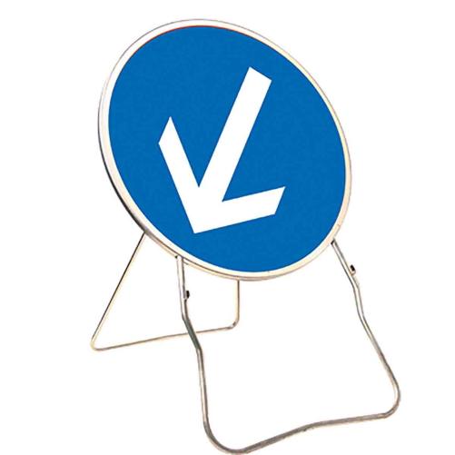 Panneau temp BK21 650 Cl.1 "Flèc - Panneau de chantier