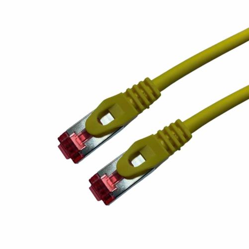Cordon RJ45 CAT6A SSTP LSZH jaun - Cordon RJ45 CAT6A