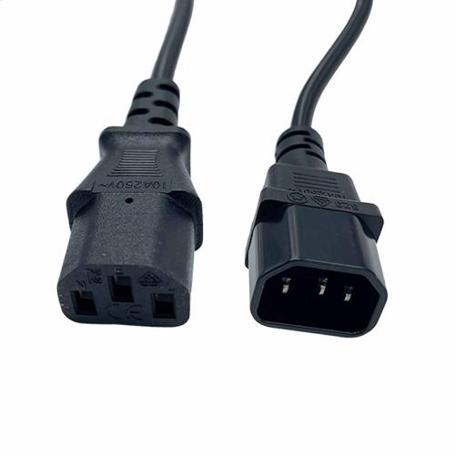 Rallonge secteur PC C13/C14 noir - Multiprise et cordon secteur