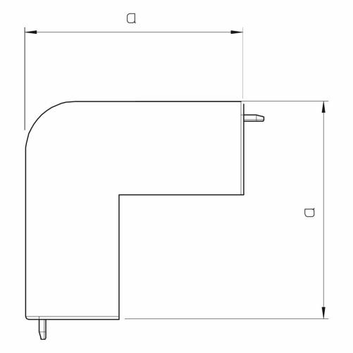 Angle extérieur moulure 30x30mm - Moulure et goulotte