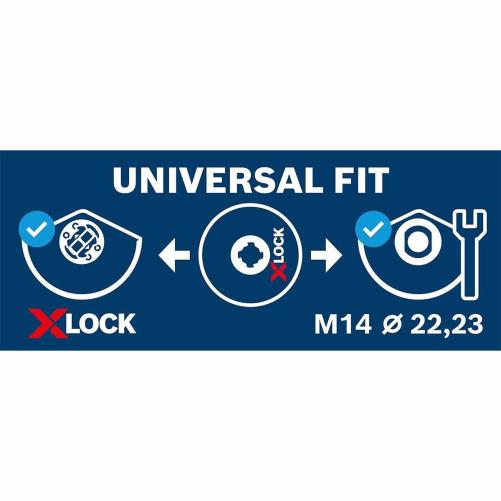 Disque Bosch X‑LOCK 125mm Metal - Accessoires