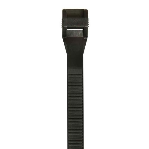 Collier noir PA12 130x9mm - Collier, pontet et embase