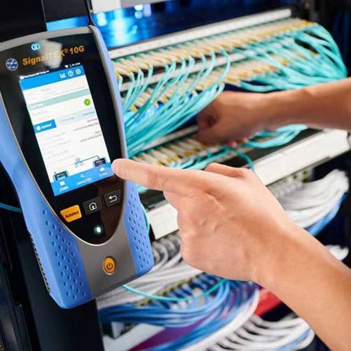 Testeur Ethernet, RJ45 et fibre  - Testeur de câble RJ45