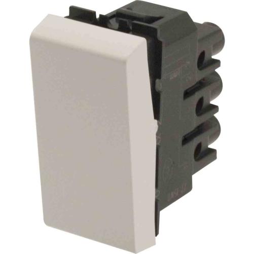 Interrupteur 1 module blanc - Electricité et fourniture électrique