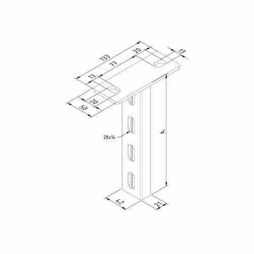 Pendart pour chemin de câble 300 - Accessoires Chemin de câble