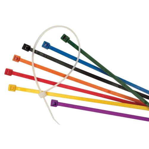 Collier serrage nylon jaune 142x - Collier, pontet et embase