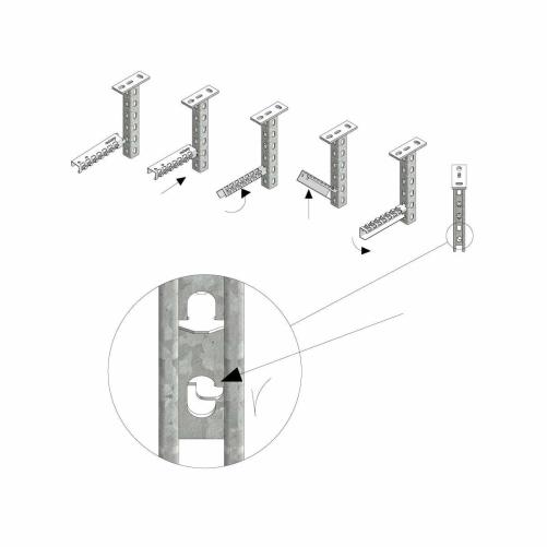 Etrier multifonctionnel pour pen - Accessoires Chemin de câble