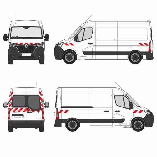 Kit bandes réfléchissantes Cl.A  - Balisage et signalisation pour véhicule
