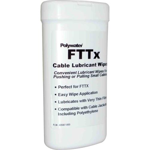 Lingette lubrifiante Polywater F - Gaine électrique et télécom, lubrifiant de chantier