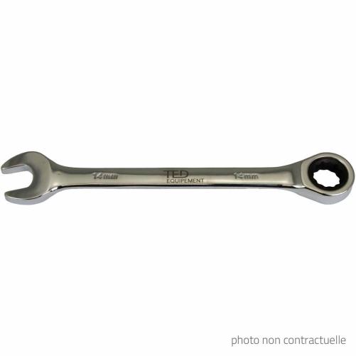Clé mixte à cliquet 13mm TED - Clé