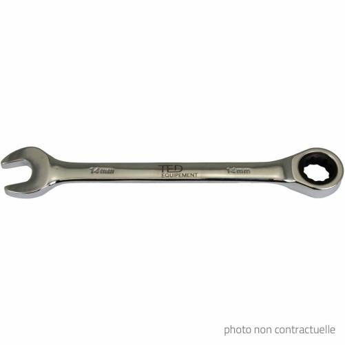 Clé mixte à cliquet 13mm TED - Clé