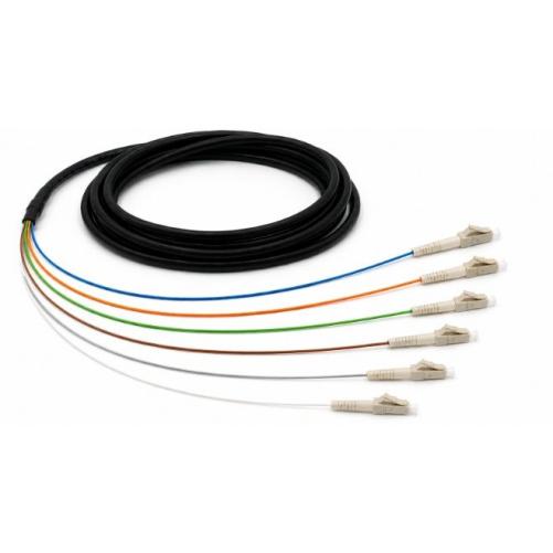 Câble 6FO OM3 LC/1 côté nu - 150 - Câble de distribution