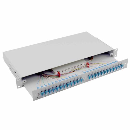 Tiroir 19" coulissant 1U 24FO SC - Tiroir optique 19" coulissant