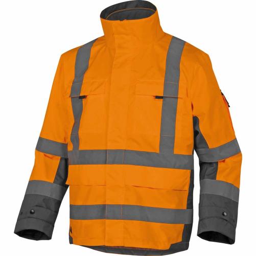 Parka 4 en 1 haute visibilité et - Vêtement haute visibilité
