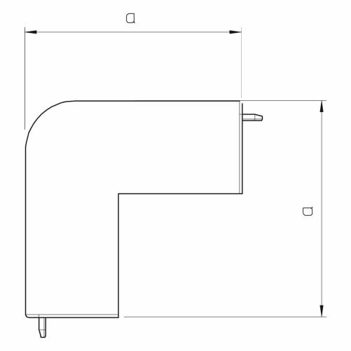 Angle extérieur 25x25mm - Moulure et goulotte