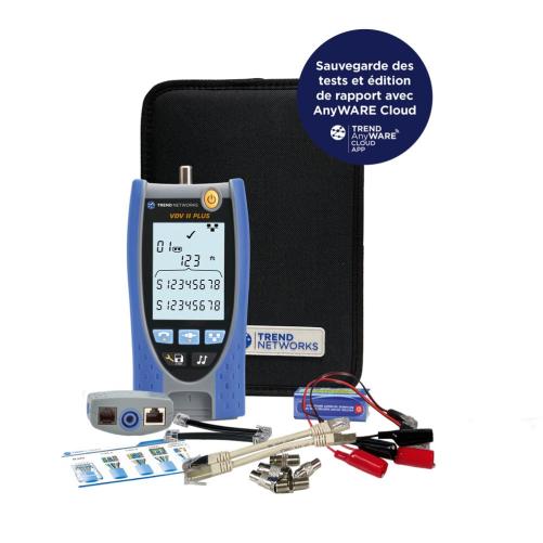 Testeur câblage VDV II PLUS avec - Testeur de câble RJ45