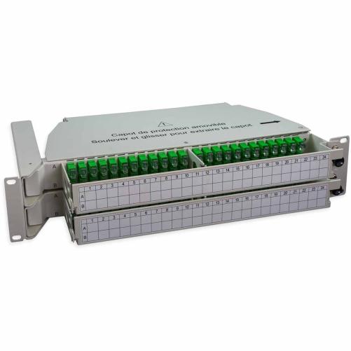 Tiroir 19" pivotant modulaire 2U - Tiroir optique 19" pivotant